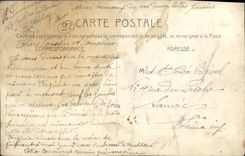 POSTAL Clichy de la VENDIMIA el lugar de los festivales