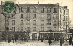 Bulevar nacional y bulevar Victor Hugo de Clichy de la POSTAL de la VENDIMIA el redondo no
