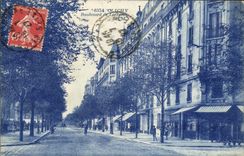 Bulevar de Clichy de la POSTAL de la VENDIMIA de Lorena