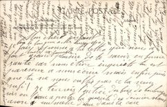 POSTAL Puteaux de la VENDIMIA puente las inundaciones de enero de 1910