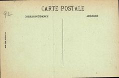 VINTAGE POSTCARD Puteaux L Interior of L Church