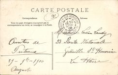 Nacional Quay de Puteaux de la POSTAL de la VENDIMIA