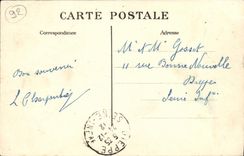 POSTAL Puteaux de la VENDIMIA el monumento de la defensa de Paris 1870 1871 dirigibles del zepelin de Militaria