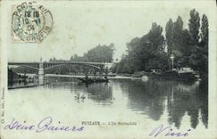 VINTAGE POSTCARD Puteaux L Rothschild Boat