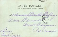 POSTAL Puteaux L barco de la VENDIMIA de Rothschild