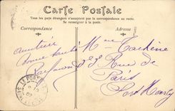 VINTAGE POSTCARD Castle of Malmaison Chambre has to lay down L Josephine empress of Napoleon