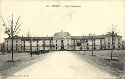 CPA Rueil La Caserne Militaria