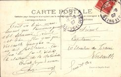 VINTAGE POSTCARD Rueil the Mill of Gibets interior frontage