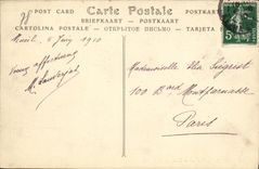 VINTAGE POSTCARD Rueil Seen on the Park