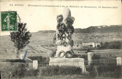 CPA Rueil Monument Commemoratif de la Bataile de Buzenval Janvier 1871 Militaria