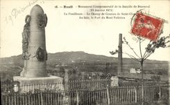 CPA Rueil Monument Commemoratif de la Bataille Buzenval La fouilleuse Le champ de courses de Saint cloud Mont Valerien 