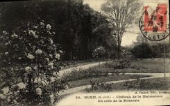 CPA Ruiel Chateau de la Malmaison Un coin de la Roseraie