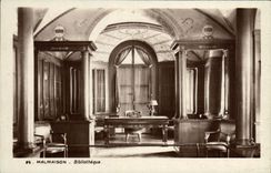 VINTAGE POSTCARD Malmaison Library