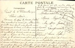 VINTAGE POSTCARD Rueil the Barracks building principal Militaria