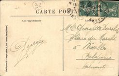 VINTAGE POSTCARD Institution Saint Nicolas of Buzenval by Rueil View of the Building industries