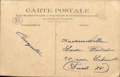 VINTAGE POSTCARD Rueil Park of Malmaison the River