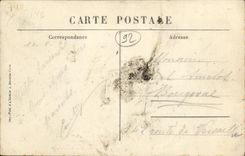 VINTAGE POSTCARD Rueil Castle of Malmaison Chambre has to sleep of Napoleon 1st