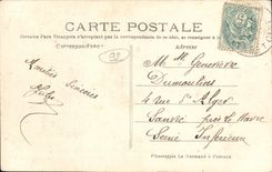 VINTAGE POSTCARD Rueil Barracks of the 16th Battalion D Militaria Artillery