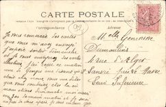 VINTAGE POSTCARD Rueil Departure of 16th at the schools of fire Militaria