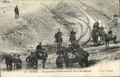 CPA Rueil Un groupe d Officiers du 16eme d Artillerie Militaria 