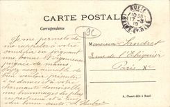 VINTAGE POSTCARD Chambre has to lay down L Imperatrice Josephine with the Castle of Malmaison