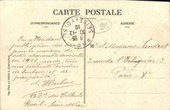 Castillo de la POSTAL de la VENDIMIA de los pisos de Malmaison y del honor de la corte D