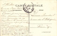 VINTAGE POSTCARD Rueil the Park of the Castle of Malmaison