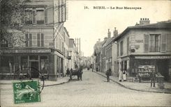 VINTAGE POSTCARD Rueil the Street Maurepas