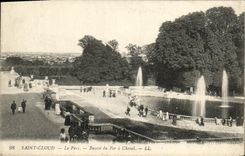 De la VENDIMIA de la POSTAL nube Saint el lavabo del parque de la herradura