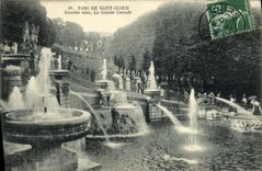 Parque de la POSTAL de la VENDIMIA de agua Saint grande de la nube la cascada grande