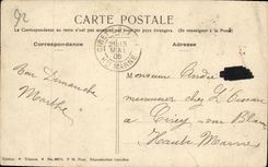 Quiosco de la nube del St de la POSTAL de la VENDIMIA de la casa vieja de Trocadero de principe Imperial