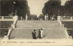 CPA Parc de Saint Cloud Le Parc L Escalier de la Terrasse de L Orangerise