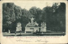 Parque de la POSTAL de la VENDIMIA de nube Saint la reconstruccion del parque del fronton del paladar de