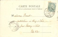 VINTAGE POSTCARD Park of Cloud Saint Old Pediment of the Palate of L Church