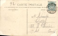 VINTAGE POSTCARD Park of Cloud Saint Large Alley of the Refrigerators