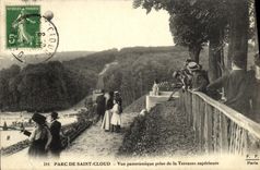 VINTAGE POSTCARD Park of Cloud Saint Panoramic View Taken of the Higher Terrace