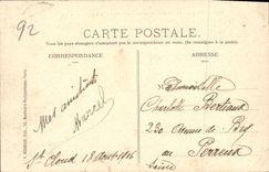 VINTAGE POSTCARD Park of Saint Cloud Site of L Old Castle