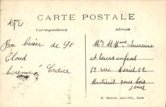 VINTAGE POSTCARD Park of Cloud Saint the Park