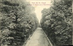VINTAGE POSTCARD Park of Cloud Saint the Road of Montretout City D Avray