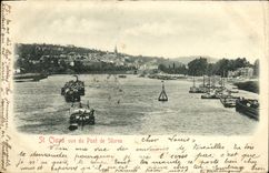 VINTAGE POSTCARD Saint Cloud Vue of the Bridge of Separate