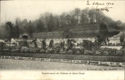 CPA Parc de Saint Cloud Emplacement du Chateau 