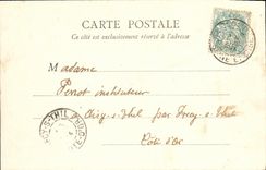 VINTAGE POSTCARD Park of Saint Cloud Site of the Castle