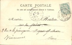 VINTAGE POSTCARD Parc of Saint Cloud Vue of the Grid of the Horseshoe