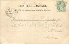 VINTAGE POSTCARD Park of Cloud Saint the cascade