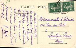 VINTAGE POSTCARD Parc of Cloud Saint the Park Seen from of the Lawn Of the Horseshoe