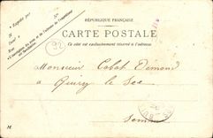 VINTAGE POSTCARD Park of Cloud Saint Train station of Montretout