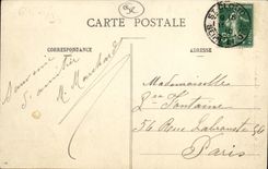 VINTAGE POSTCARD Park of Saint Cloud Holy Basin Jean