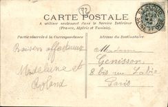 VINTAGE POSTCARD Parc of Cloud Saint Roasts D entered of the place D weapons