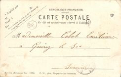 VINTAGE POSTCARD Park of Cloud Saint Large water Avenue of L Orangery