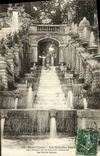 VINTAGE POSTCARD Park of Cloud Saint Large Water details of the large cascade small Arabic
